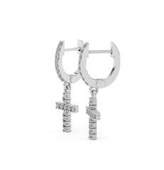 Divine Cross Charm Earrings