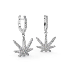 Nature's Essence Weed Leaf Earrings