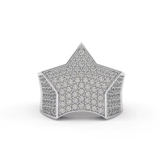 Stellar Radiance Star Shape Ring