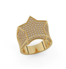 Stellar Radiance Star Shape Ring