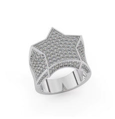 Stellar Radiance Star Shape Ring